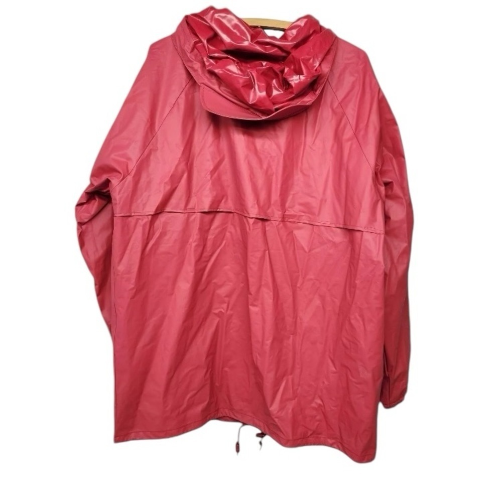 Misty Harbor Red Slicker Hooded Lined Raincoat XL - Picture 3 of 10
